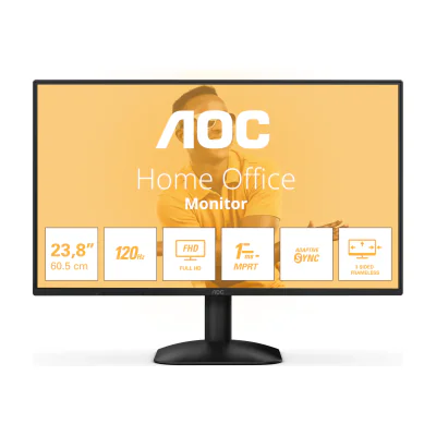 AOC 24B31H, 60.5 cm (23.8"), 1920 x 1080 pixels, Full HD, 4 ms, Black
