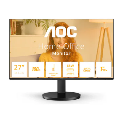 AOC B3 Q27B3CF2, 68.6 cm (27"), 2560 x 1440 pixels, Quad HD, 4 ms, Black