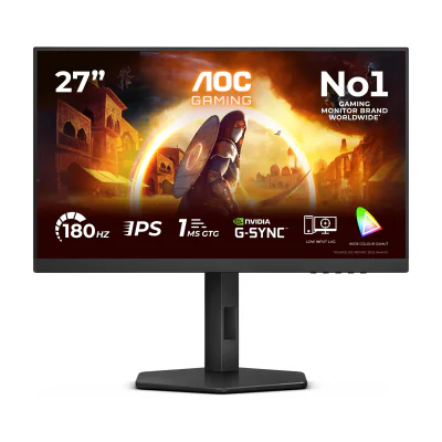 AOC G4 27G4X, 68.6 cm (27"), 1920 x 1080 pixels, Full HD, LED, 1 ms, Black, Grey
