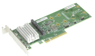 AOC-SLG3-2H8M2-O SAS3408 HYBRID/NVME/SATA M.2 RAID CARD