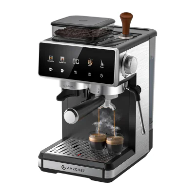 Aparat de cafea cu piston AMZCHEF CE-CM5560-SV (argintiu)