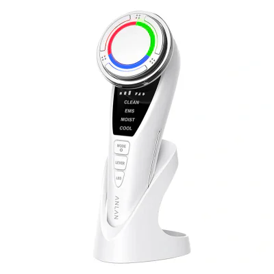 Aparat de masaj facial cu ultrasunete cu terapie prin lumină ANLAN 01-ADRY15-001