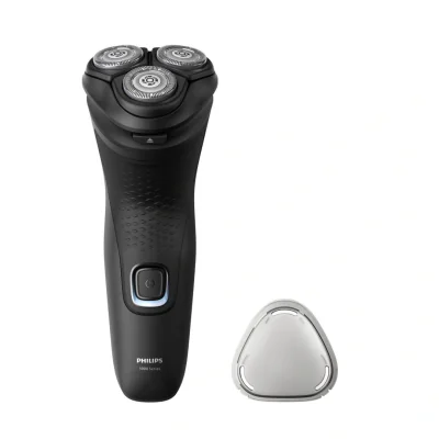 Aparat de ras PHILIPS Seria 1000 S1141/00, Autonomie 40 min, 3 elemente de taiere, Negru, L x A x I (mm) 80x100x190