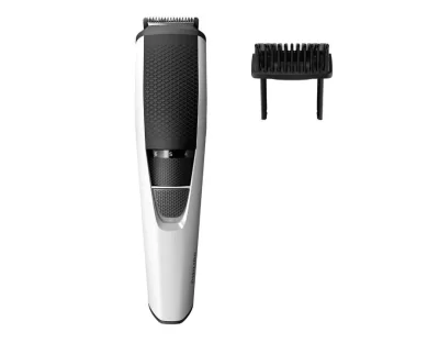 Aparat de tuns barba PHILIPS BT3206/14, Lame din inox 0.5-10mm, Alb/Negru, L x A x I (mm) 71x142x225