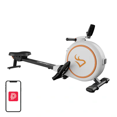Aparat de vâslit magnetic Deer Run RW600 (alb)
