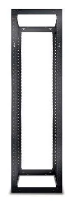 APC NetShelter AR203A - 4 Post Open Frame Rack 44U Square Holes, Rack frame, Black, 40.4 kg