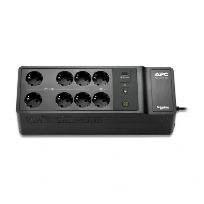 APC Back-UPS, 500VA/300W Floor/Wall Mount, 230V, 8x CEE 7/3 Schuko outlets, USB Type A Port, User Replaceable Battery, Standby (Offline), 0.5 kVA, 300 W, Stepwise, 180 V, 266 V