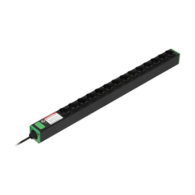 APC Easy Rack PDU, Basic, Vertical, 1 Phase, 3.7kW, 230V, 16A, 14 x SCHUKO outlets, SCHUKO 16A, Basic, 0U, Single-phase, Vertical, Black, 14 AC outlet(s)