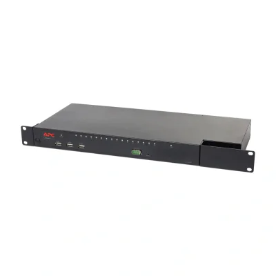 APC KVM1116R, Ethernet LAN, Rack mounting, 1U, Black