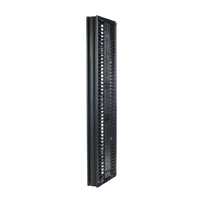 APC Valueline, Vertical Cable Manager for 2 & 4 Post Racks, 84"H X 6"W, Double-Sided with Doors, Cable management panel, Black, 14.1 kg