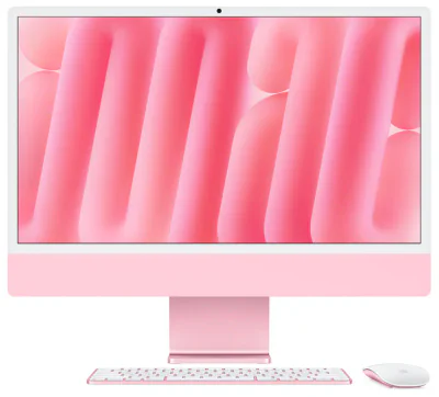 Apple iMAC 24" Retina 4.5k/ Apple M4 (CPU 10-core, GPU 10-core, Neural Engine16-core)/16GB/512GB - Pink - INT KB (2024)