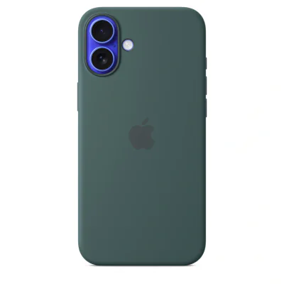 Apple iPhone 16 Plus Silicone Case with MagSafe - Lake Green (Seasonal)