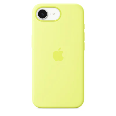 iPhone 16e Silicone Case - Neon Yellow