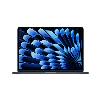 Apple MacBook Air 15.3" M5, 10 nuclee CPU, 10 nuclee GPU, 16 GB RAM, 1 TB SSD, Touch ID, tastatură DE, Midnight