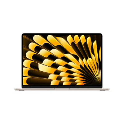 Apple MacBook Air 15.3" M5, 10 nuclee CPU, 10 nuclee GPU, 16 GB RAM, 1 TB SSD, Touch ID, tastatură DE, Starlight