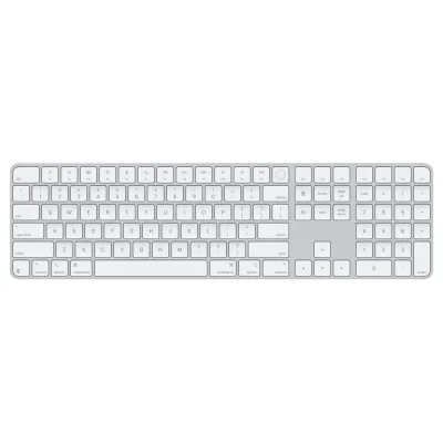 Apple Magic Keyboard (2024) w Touch ID and Numeric Keypad - International English - White Keys
