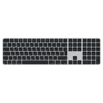 Apple Magic Keyboard with Touch ID and Numeric Keypad for Mac models with Apple silicon - Ukrainian - Black Keys