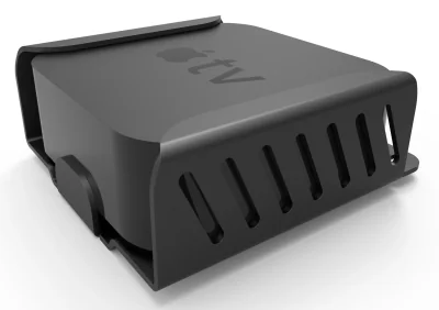 APPLE TV SECURITY MOUNT (4TH 4K/1-2ND GEN) (2018-2021) - BLACK