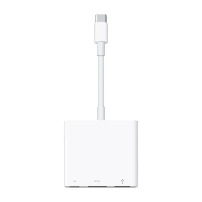 APPLE USB-C Digital AV Multiport Adaptor (1x USB/ 1x USB-C/ 1xHDMI) (replaces MUF82ZM/A), White