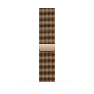 Apple Watch 46mm Loop:  Gold Milanese Loop - M/L