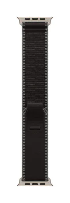 Apple Watch 49mm Black/Charcoal Trail Loop - M/L - Natural Titanium Finish