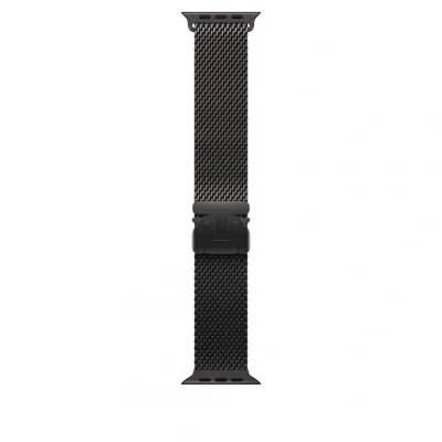 Apple Watch 49mm Black Titanium Milanese Loop - Small
