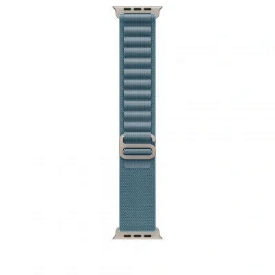Apple Watch 49mm Light Blue Alpine Loop - Small - Natural Titanium Finish