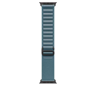 Apple Watch 49mm Loop:  Light Blue Alpine Loop - Small - Black Titanium Finish