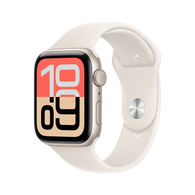 Apple Watch SE 3 GPS 40 mm, carcasă Starlight Aluminium, brățară Starlight Sport Band M/L