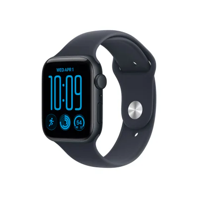 Apple Watch SE 3 GPS + Cellular 40 mm, carcasă Midnight Aluminium, brățară Navy Blue Sport Band S/M