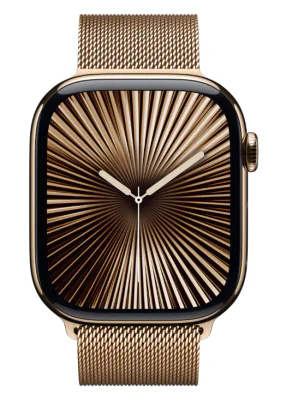 Apple Watch Series 10 Cellular 46mm Natural Titanium Case with Natural Milanese Loop - S/M