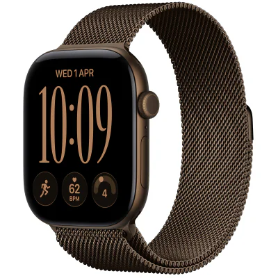 Apple Watch Series 12 GPS + Cellular, Carcasa Dark Bronze Aluminium 46mm, Dark Bronze Milanese Loop - M/L