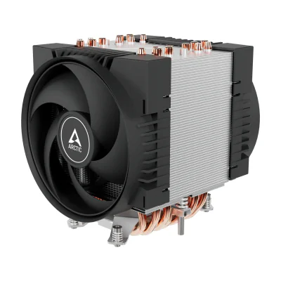 ARCTIC Freezer 4U-SP5 - 4U Server Cooler for AMD SP5, Air cooler, 12 cm, 137.69 m³/h, Aluminium, Black