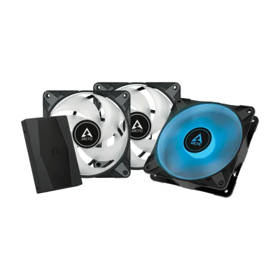 ARCTIC P12 PWM PST RGB 0dB - Semi-Passive 120 Fan with Analog RGB, Fan, 12 cm, 0 RPM, 2000 RPM, 0.3 sone, 82.91 m³/h