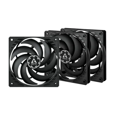 ARCTIC P12 Slim PWM PST Pressure-optimised 120 mm PWM Fan with integrated Y-cable, Fan, 12 cm, 300 RPM, 2100 RPM, 0.3 sone, 71.53 m³/h