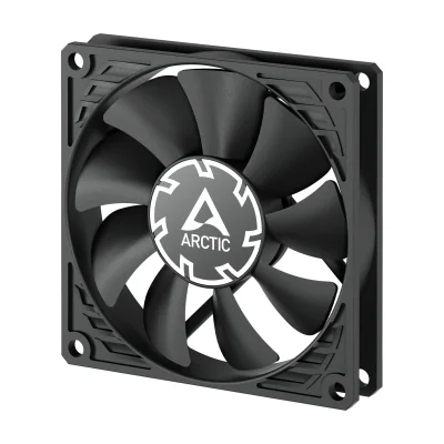 ARCTIC P8 Slim PWM PST - 80 mm Low-Profile PWM Fan with Cable Splitter, Fan, 8 cm, 38.23 m³/h, Black