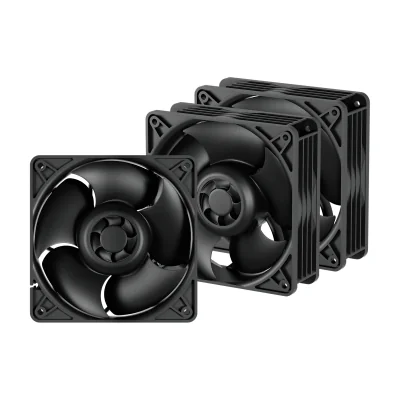 ARCTIC S12038-4K 120 mm 4k rpm Server Fan | 3 Pack, Fan, 12 cm, 600 RPM, 4000 RPM, 180 m³/h, Black