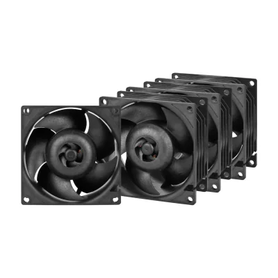 ARCTIC S8038-10K - 80 mm Server Fan - 4 Pieces, Fan, 8 cm, 173.3 m³/h, Black