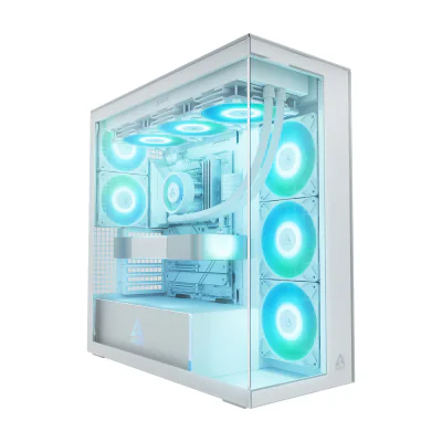ARCTIC Xtender (White) Premium E-ATX PC Case, Midi Tower, PC, White, EATX, Metal, Tempered glass, Gaming