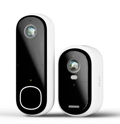 Arlo Essential Hard bundle - (Gen.2) [1x VMK3050-100UK] 2K Outdoor Security Camera + (Gen.2) [1x AVD3001-100EUS] Video Doorbell FHD Security wireless - White
