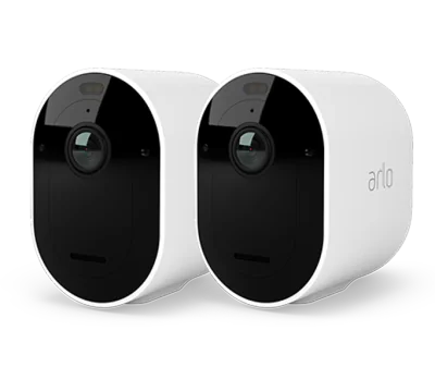 Arlo Pro 5 Outdoor Security Camera - 2 Camera Kit - (Base station not included) - White