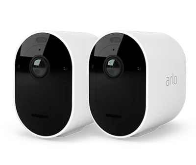 Arlo Pro 5 Outdoor Security Camera - 2 Camera Kit - (Base station not included) - White
