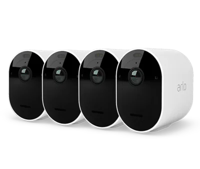 Arlo Pro 5 Outdoor Security Camera - 4 Camera Kit - (Base station not included) - White