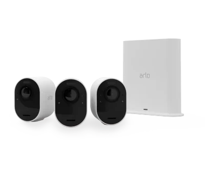 Arlo Ultra 2 Outdoor Security Camera 3 Camera Kit - (Base station included) - White
