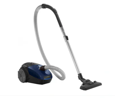 Aspirator cu sac Philips PowerGo FC8240/09, 900 W, 3 L, filtru anti- alergeni, accesorii integrate, Albastru