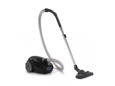 Aspirator cu sac Philips PowerGo FC8241/09, 750W, 3L, filtru antialergic, Negru
