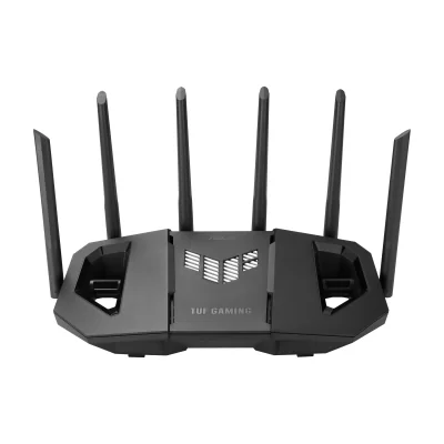 ASUS 90IG0A30-MO9C00, Wi-Fi 7 (802.11be), Tri-band (2.4 GHz / 5 GHz / 6 GHz), Ethernet LAN, Black, Tabletop router