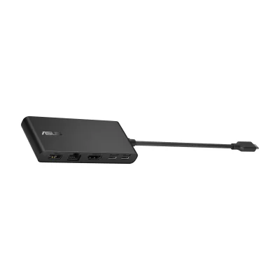 ASUS Dual 4K USB-C Dock DC201, Wired, USB 3.2 Gen 2 (3.1 Gen 2) Type-C, 100 W, 1000 Mbit/s, Black, 10 Gbit/s