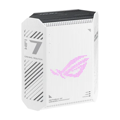 ASUS GS-BE7200, Wi-Fi 7 (802.11be), Dual-band (2.4 GHz / 5 GHz), Ethernet LAN, White, Black, Tabletop router