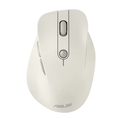ASUS MD105 MOUSE/MK-WH, Right-hand, RF Wireless + Bluetooth, 2400 DPI, Beige